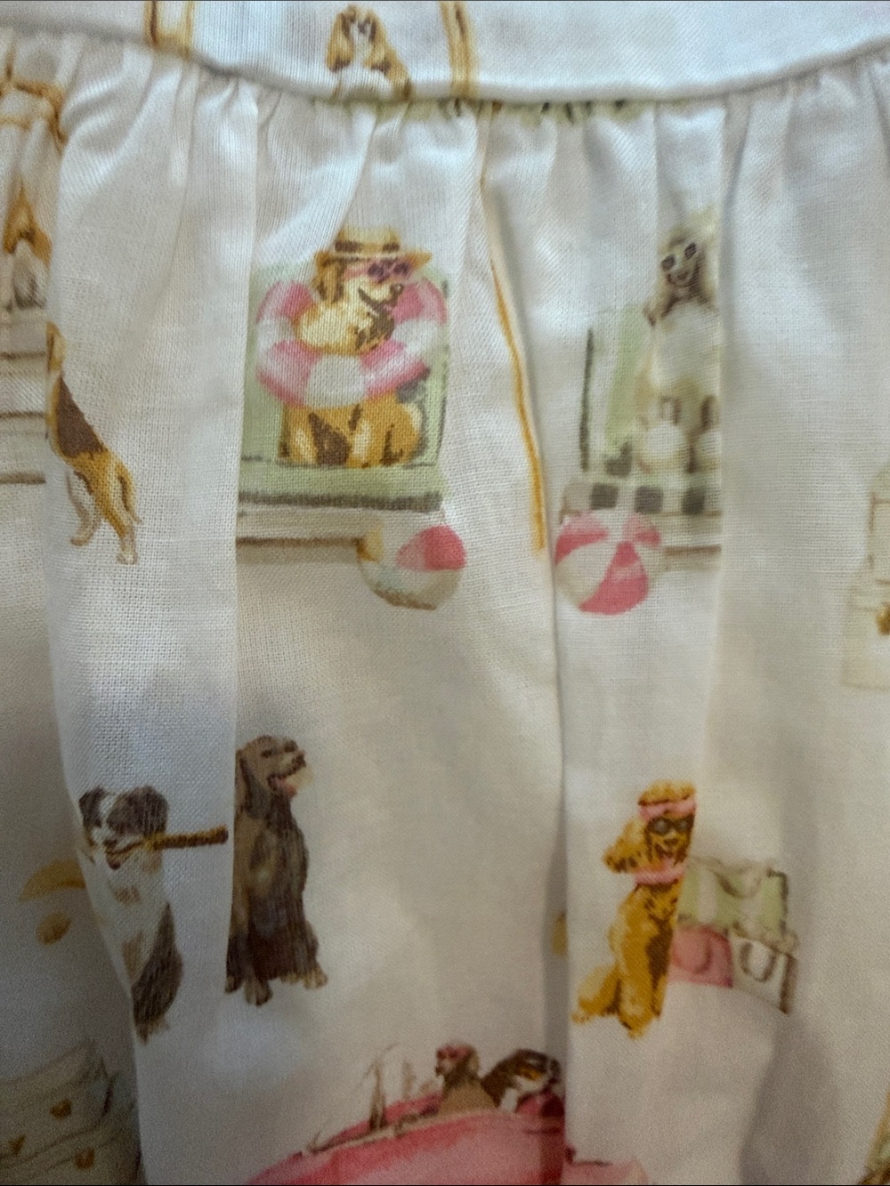 Janie and Jack White  GRAY MALIN  Dress with Pink & Gold Travel Motif - Picture 6 of 6